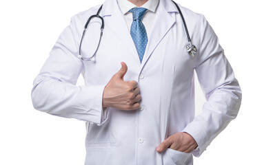 cropped view of cardiologist with medicine stethoscope. cardiologist. medicine cardiologist man