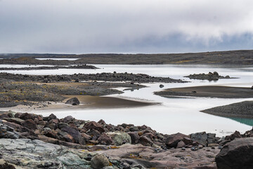Obraz premium Landscape of the Vatnajökull Glacier (Iceland)