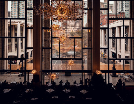 New York, USA:  The Metropolitan Opera House interior