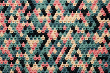 Fototapeta premium Abstract row of colorful futuristic objects background 3d rendering