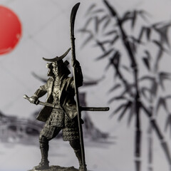 toy soldier, samurai, japan, macrophoto