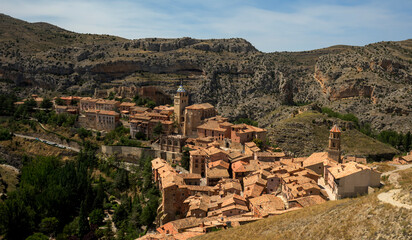 Fototapeta na wymiar General view of Albarracín, Teruel, Spain