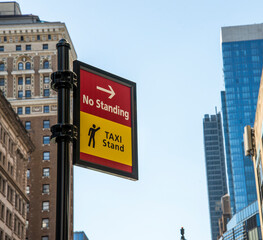 Road signs in the city 
