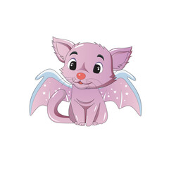 Creepy kawaii Vector illustration pastel goth 