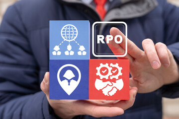 RPO Recruitment Process Outsourcing Business Concept. Outsource recruitment.