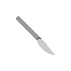 Surgical Scalpel icon, flat style. - Vector