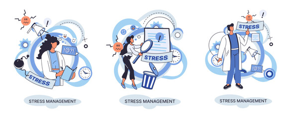 Stress management abstract metaphor, pressure control, depression, emotional tension, mental health management, physical and psychological stress. Way to lead an active, productive and fulfilling life