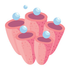 pink seaweed and bubbles © Gstudio