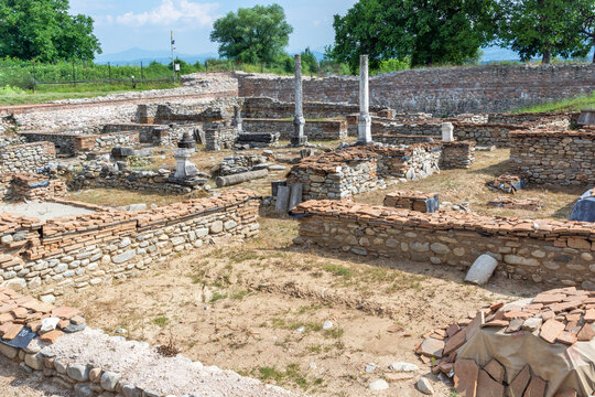 Ruins of ancient Roman city Nicopolis ad Nestum, Bulgaria