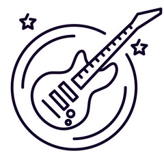 Obraz premium electric guitar instrument line