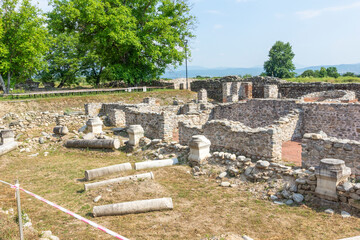 Ruins of ancient Roman city Nicopolis ad Nestum, Bulgaria