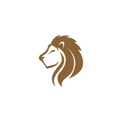 Lion logo icon design illustration