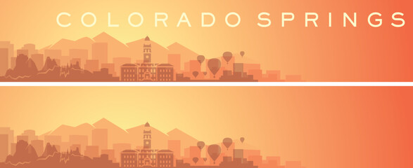 Colorado Springs Beautiful Skyline Scenery Banner
