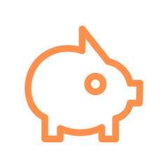 financial saving money outline icon
