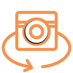 camera photography outline icon