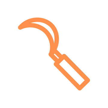 recommend clip art: sickle farming harvest tool outline icon