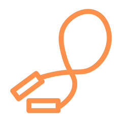 jumping fitness exercise outline icon