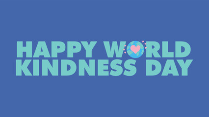 happy world kindness day vector
