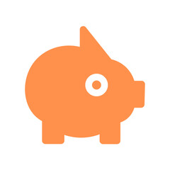 savings finance piggy financial saving money icon