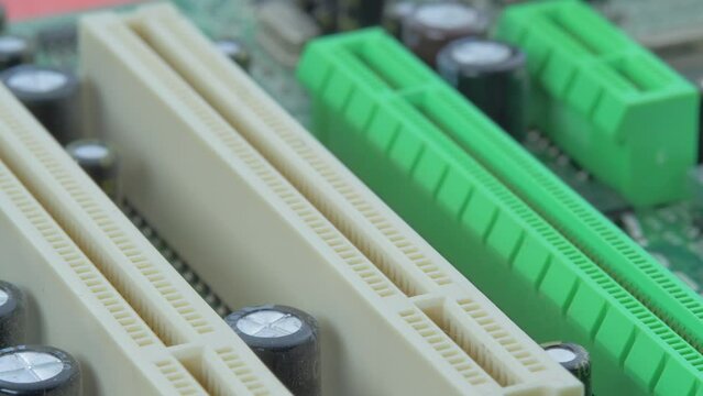 Module DDR RAM sticks on red light mirror background. Computer memory with contact pins. Heat spreader. Random Access Memory abbreviated as SDRAM