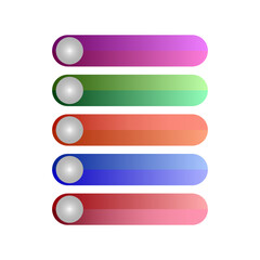 color mixer sliders. Music symbol. Gradient color. Vector illustration. stock image. 