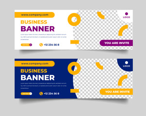 Obraz na płótnie Canvas Modern business banner vector template