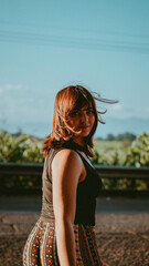 Fototapeta premium woman in a dress