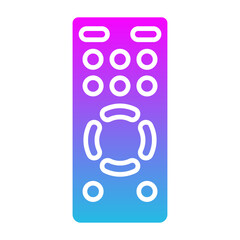Remote Control Glyph Gradient Icon
