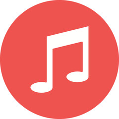 Music App Multicolor Circle Glyph Inverted Icon