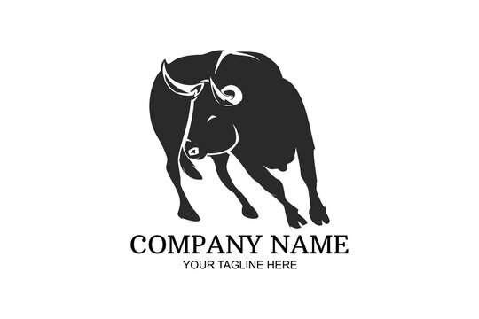 Bull Company Logo Vector Illustration. Suitable for business company, modern company, etc.
