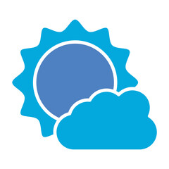 Weather App Glyph Two Color Icon