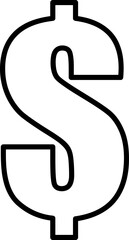 American dollar icon vector. Currency symbol icon.eps