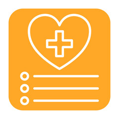 Obraz premium Daily Health App Multicolor Glyph Icon