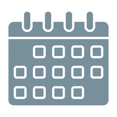 Calendar Multicolor Glyph Icon