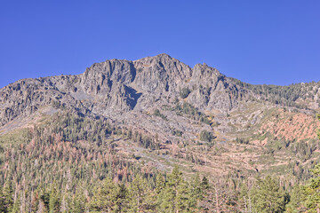 Sierra Nevada Mountain As Seen from Lake Tahoe's Mount Tallac Hike