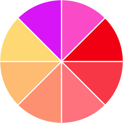 Pie Chart Diagram Icon Vector