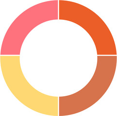 Pie Chart Diagram Icon Vector
