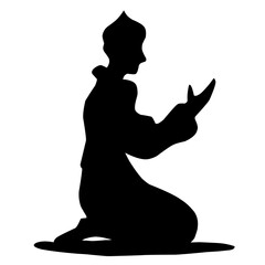 silhouette of people praying