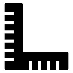 Icon Ruler With Style Glyph