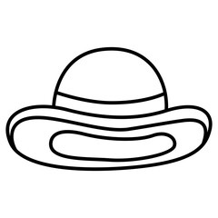 cowboy cap icon logo