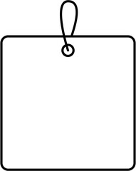 Outline Price Tag