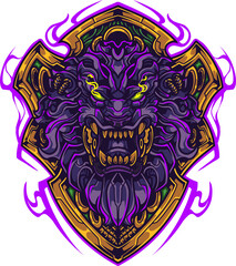 Fototapeta premium Lion head mascot