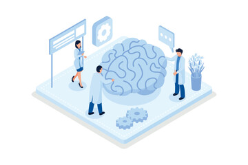 Artificial intelligence concept. Can use for web banner, infographics, hero images, isometric vector modern illustration