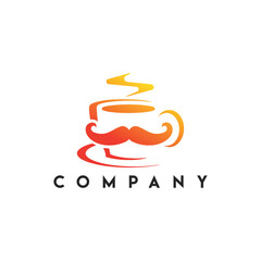 Mister Cafe Coffee Logo, Coffee logo template