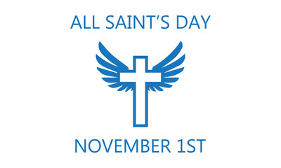 Vector illustration for All Saints Day. Suitable for greeting card, poster and banner.
in Great Britain every year commemorates All Saints' Day on November 1