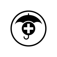 Obraz premium Creative Insurance Icon Template