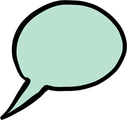 doodle freehand sketch drawing of word balloon.