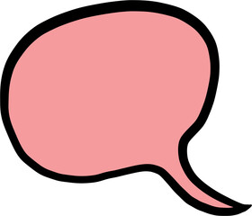 doodle freehand sketch drawing of word balloon.
