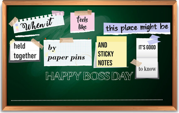 Happy boss day greetings cards digital background template unique blank ready to edit