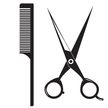barbershop logo hair clipper vector